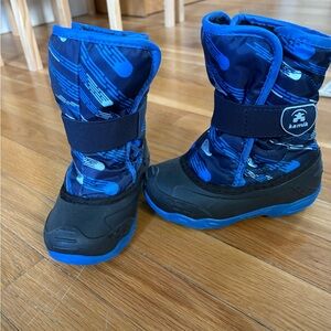 Kamik Kids Black and Blue Snow Boots